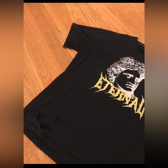 “kanye west” Distressed abstract 3D print Forever21 T Shirt - Picture 7 of 12